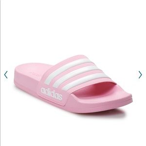 Adidas sandals pink/white
